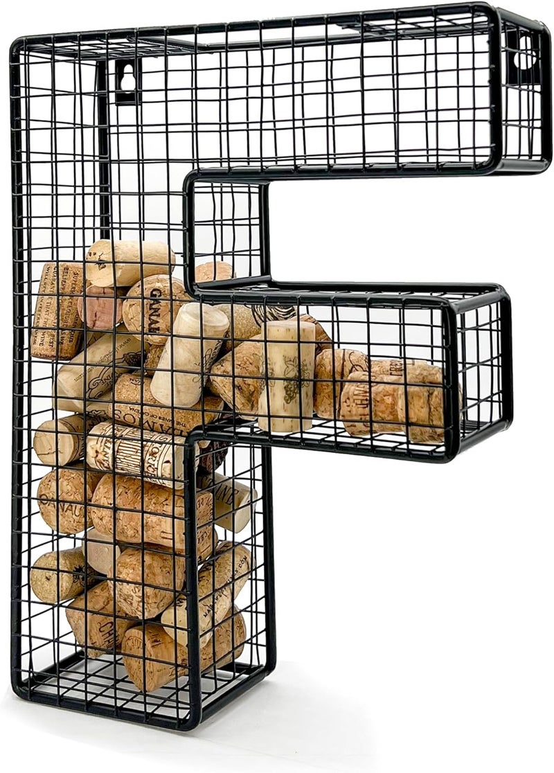 Oeno Wine Cork Holder Metal Display Collector Full Alphabet Display Letters & More (F) - Image 3